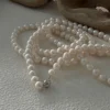 463-2 100cm Threaded Baroque Freshwater Pearl Necklace