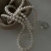 463-3 100cm Threaded Baroque Freshwater Pearl Necklace