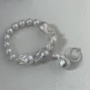 Baroque Freshwater Pearl Mixed Size Bracelet