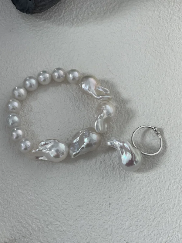 Baroque Freshwater Pearl Mixed Size Bracelet