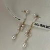 Freshwater Pearl Blooming Petal Drop Earrings