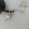 Natural Baroque Pearl Necklace With Cross Pendant