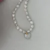 18K Gold Heart-Shaped Baroque Pearl Necklace