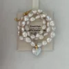 18K Gold Heart-Shaped Baroque Pearl Necklace