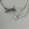 18K Gold Heart-Shaped Baroque Pearl Necklace