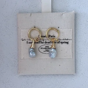 Irregular Baroque Pearl Drop Earrings