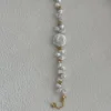 14-16mm Oblate-Shaped Baroque & Keshi Saltwater Pearl Bracelet