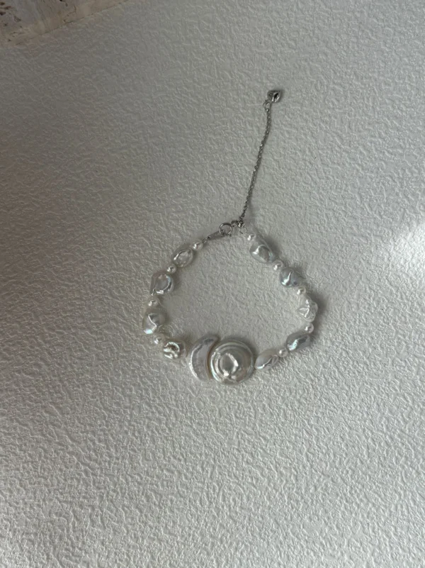 Baroque Pearl Sun & Moon Bracelet