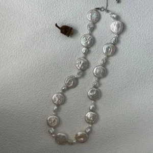 Baroque Sun and Moon pearl Necklace