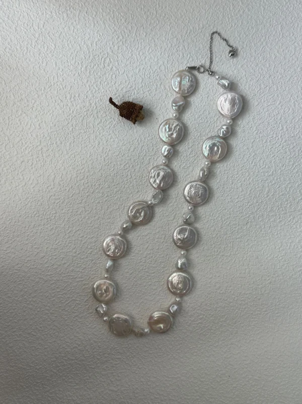 Baroque Sun and Moon pearl Necklace
