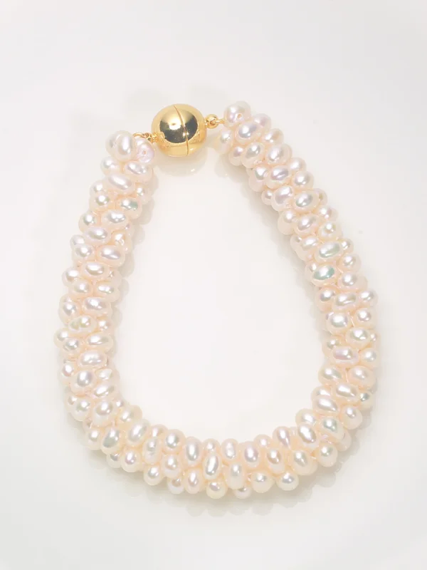 B001-19 3.5-4.5mm Mini Freshwater Pearls Bracelet