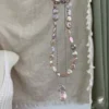 Baroque Freshwater Pearl Petal Set (Iridescent Pink Purple)