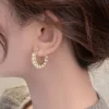 High-end simple pearl earrings