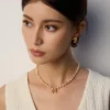S925 silver natural baroque pearl necklace
