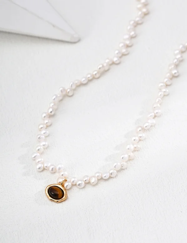 D0683-2_0 Moss Agate Sphere Boho Macrame Necklace/Choker