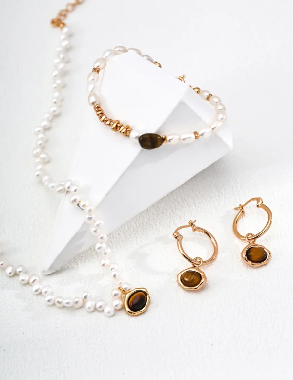 D0683-2_2 Moss Agate Sphere Boho Macrame Necklace/Choker