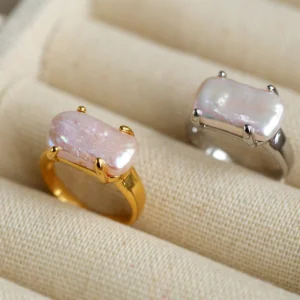 European and American style natural baroque pearl versatile open ring