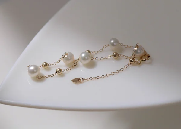 Gypsophila Pearl Necklace and Bracelet Set