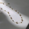 Gypsophila Pearl Necklace and Bracelet Set