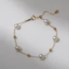 Gypsophila Pearl Necklace and Bracelet Set