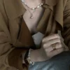 baroque freshwater pearl necklace layered on model