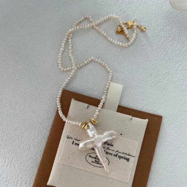 baroque pearl necklace gold clasp and extender
