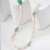 Natural Baroque Pearl Necklace, Minimalist French Series - 14K Gold Filled Chain