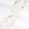 Close-up of 4-6mm Baroque pearl on Petal Rain necklace