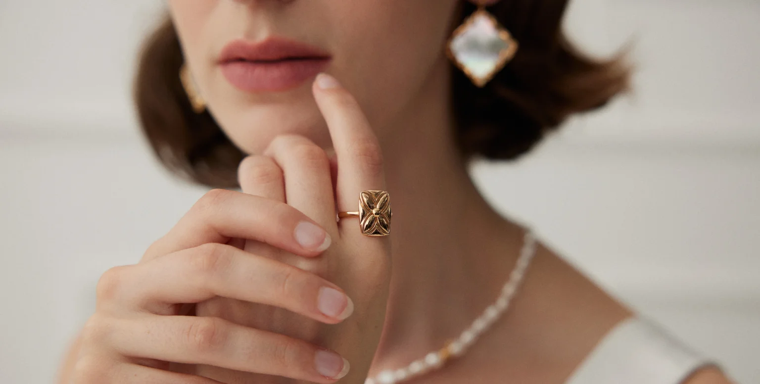 European and American style natural baroque pearl versatile open ring